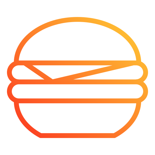 hamburger Generic gradient outline icona
