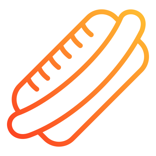 Hot dog Generic gradient outline icon