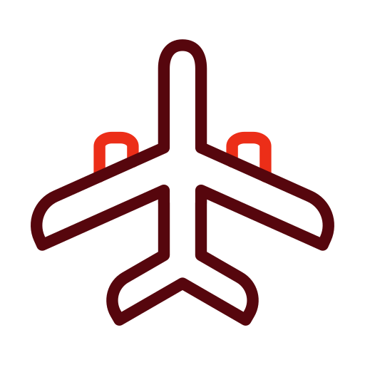samolot Generic color outline ikona