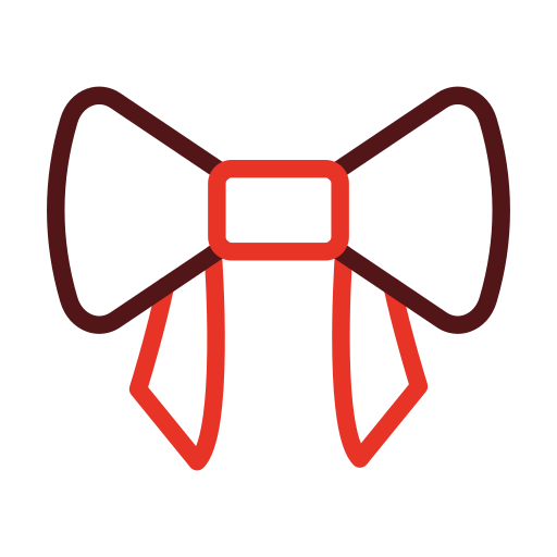 Галстук-бабочка Generic color outline иконка