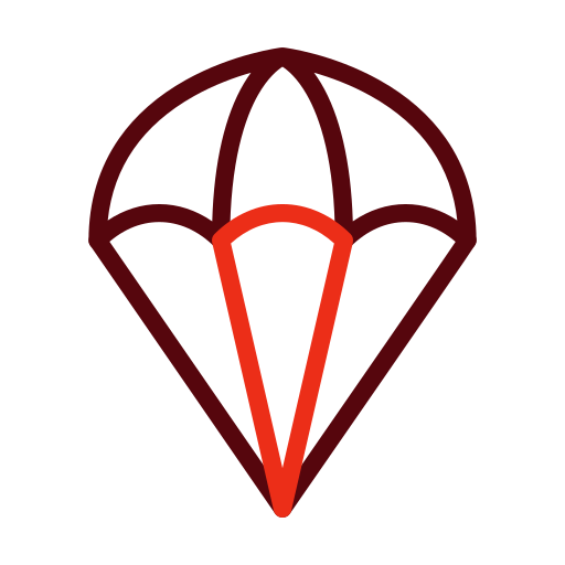parachutespringen Generic color outline icoon