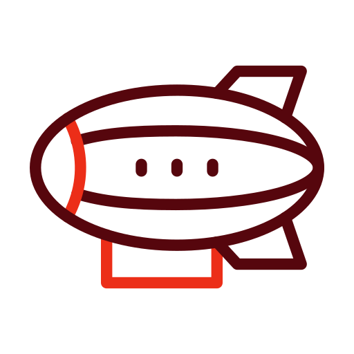 Blimp Generic color outline icon