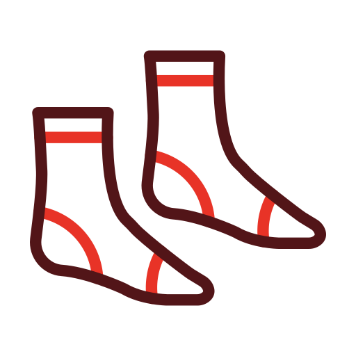 paar sokken Generic color outline icoon