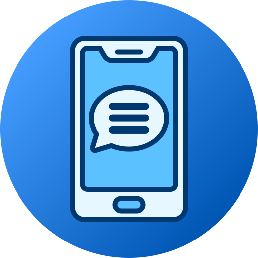 Phone message Generic gradient fill icon