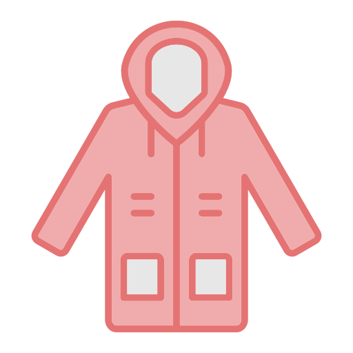 płaszcz przeciwdeszczowy Generic color lineal-color ikona