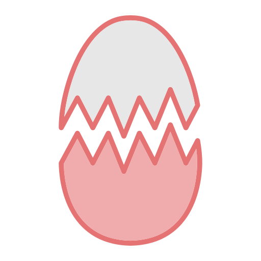 깨진 계란 Generic color lineal-color icon