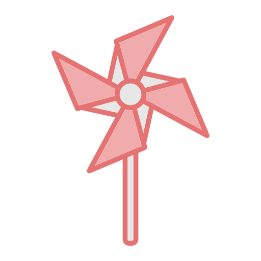 pinwheel Generic color lineal-color icoon