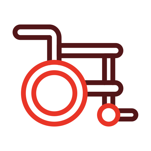 rolstoel Generic color outline icoon