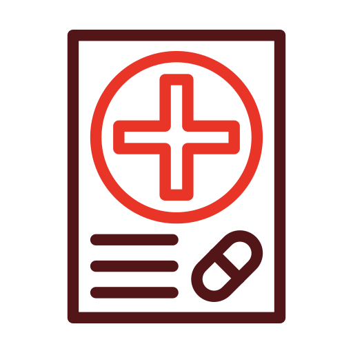 Prescription Generic color outline icon