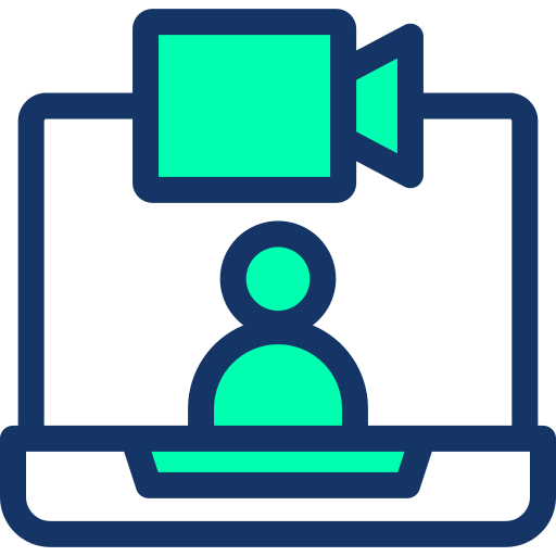videoconferentie Generic color lineal-color icoon