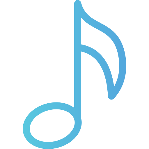 Song Generic gradient outline icon