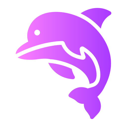 Дельфин Generic gradient fill иконка