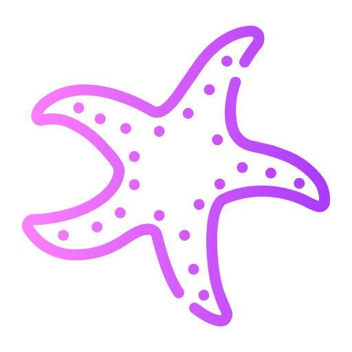 Starfish Generic gradient outline icon