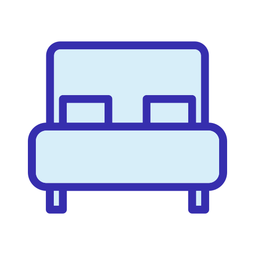Big bed Generic color lineal-color icon