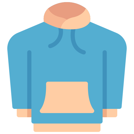 bluza z kapturem Generic color fill ikona