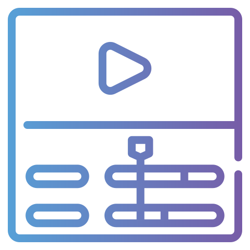editor de video Generic gradient outline icono