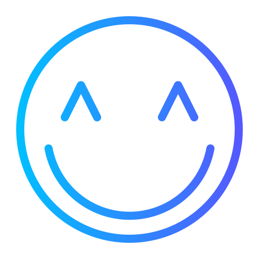 glimlach Generic gradient outline icoon