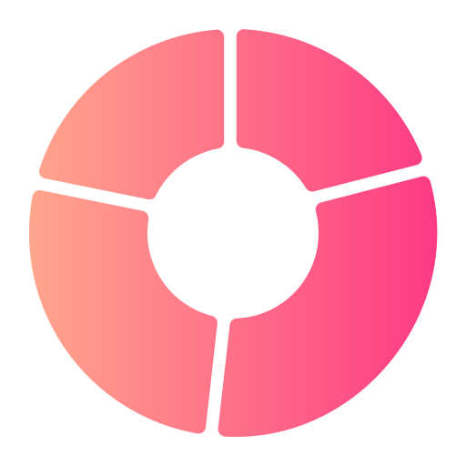 Donut chart Generic gradient fill icon