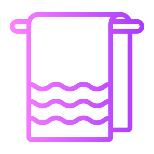 toalla de baño Generic gradient outline icono