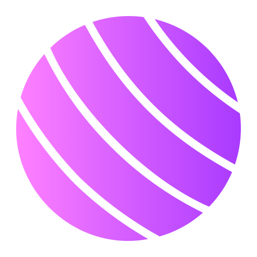 Мяч для йоги Generic gradient fill иконка