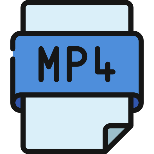 Mp4 file Juicy Fish Soft-fill icon