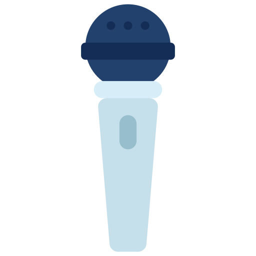 Microphone Juicy Fish Flat icon