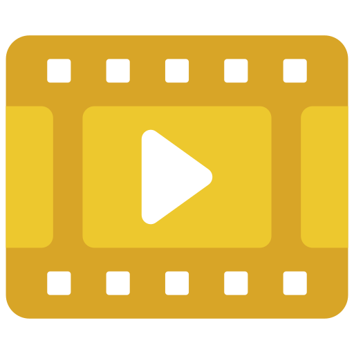 Film strip Juicy Fish Flat icon