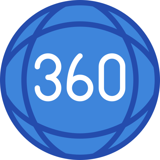 360 video Juicy Fish Flat icon