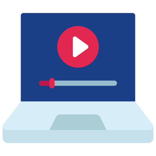 Video player Juicy Fish Flat icon