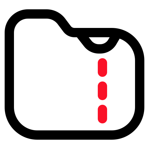 cremallera Generic color outline icono