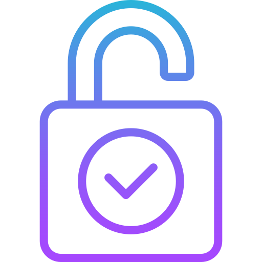 ロックを解除する Generic gradient outline icon