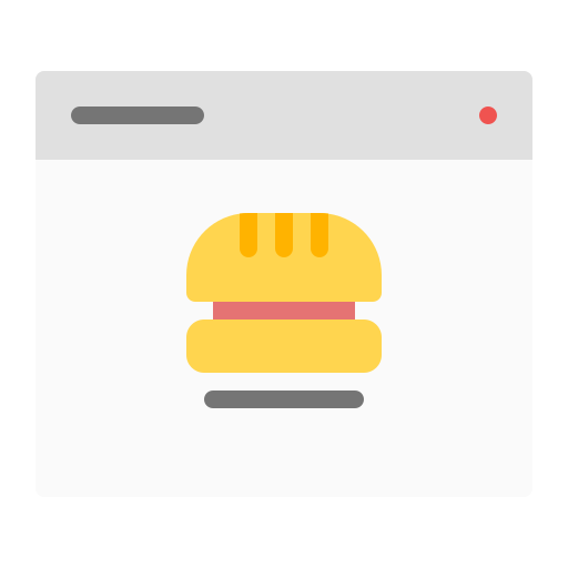 Приложение для еды Generic color fill иконка