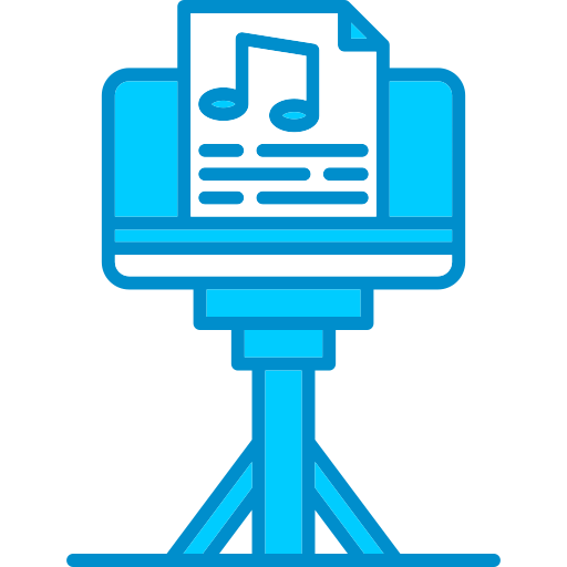 Music stand Generic color lineal-color icon