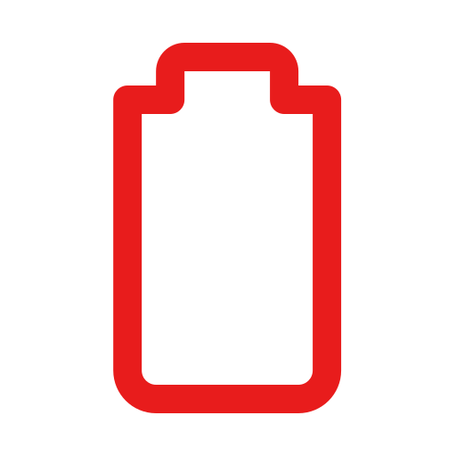 niedriger batteriestatus Generic color outline icon