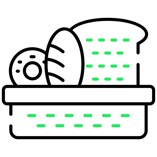 bakkerij Generic color outline icoon