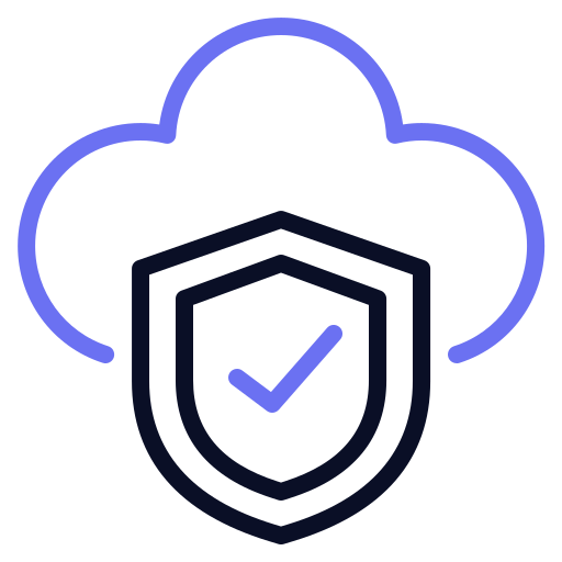 Cloud security Generic color outline icon