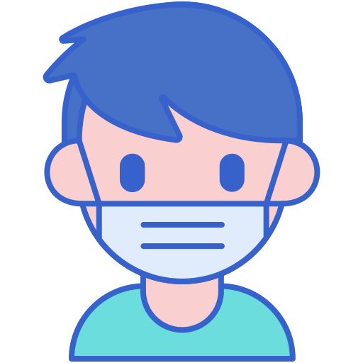 Медицинская маска Generic color lineal-color иконка