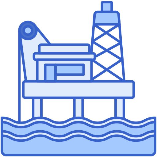 Нефтяная платформа Generic color lineal-color иконка
