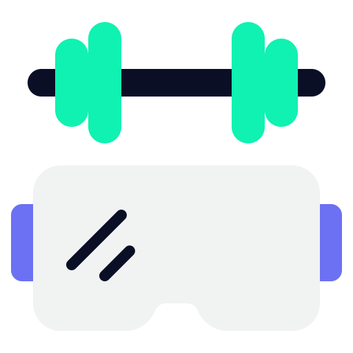 Vr fitness Generic color fill icon