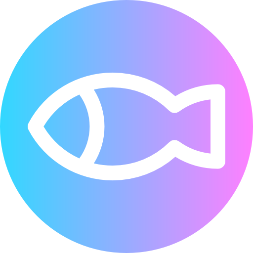pescado Super Basic Rounded Circular icono