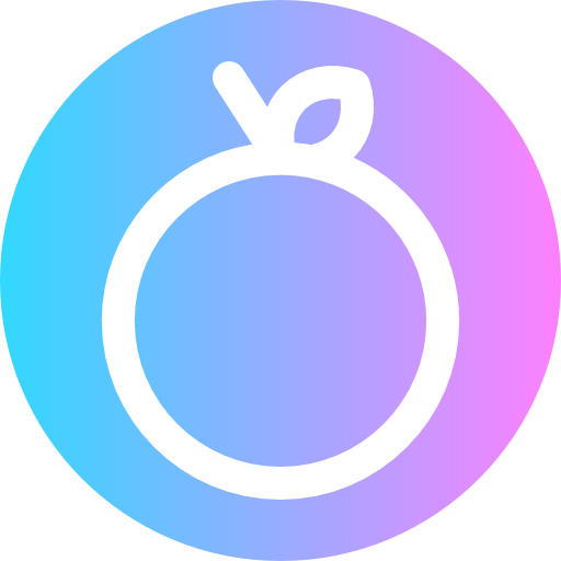 オレンジ Super Basic Rounded Circular icon