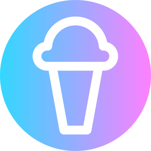 아이스크림 Super Basic Rounded Circular icon