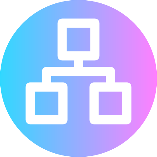 Hierarchical structure Super Basic Rounded Circular icon