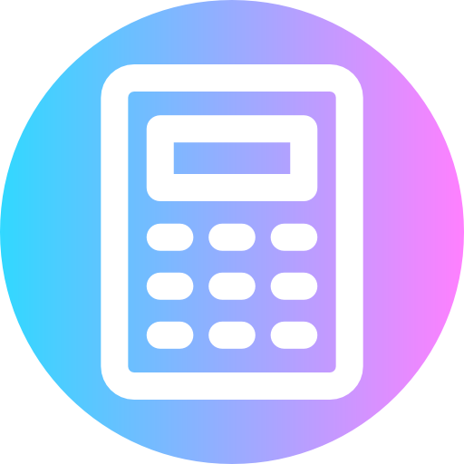 kalkulator Super Basic Rounded Circular ikona