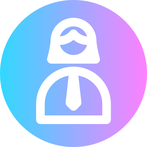 Businesswoman Super Basic Rounded Circular icon