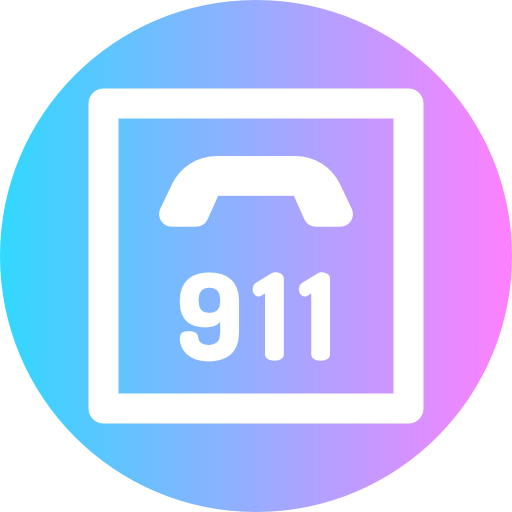 911 Super Basic Rounded Circular Icône