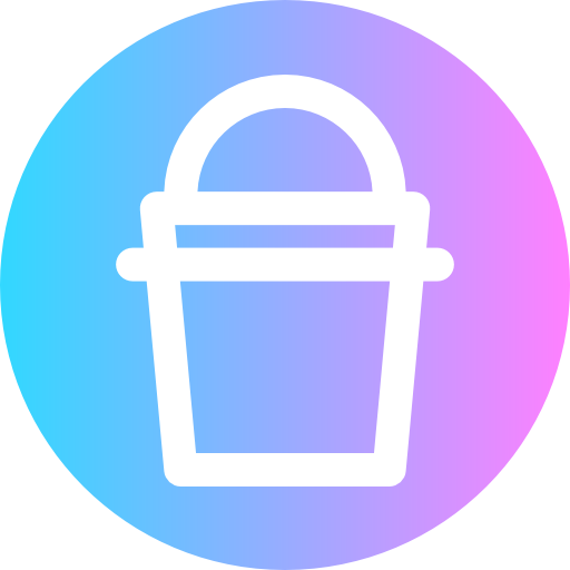 Bucket Super Basic Rounded Circular icon