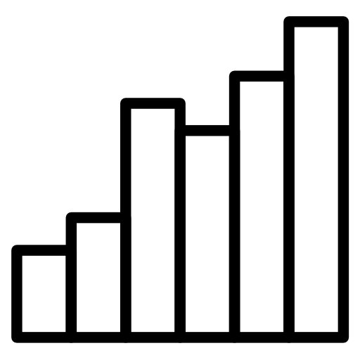 staafdiagram Phatplus Lineal icoon