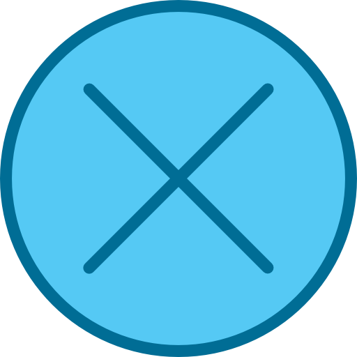 취소 Phatplus Blue icon