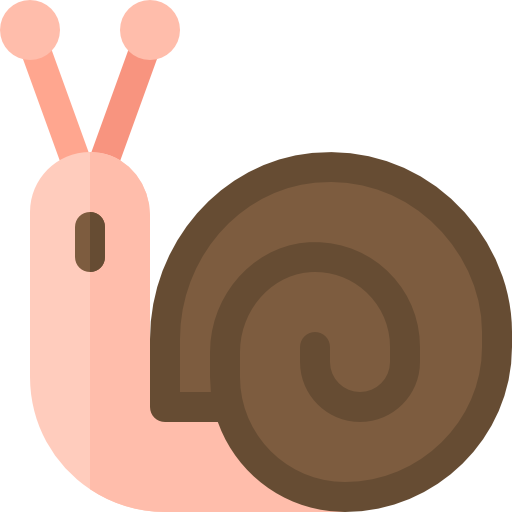 escargot Basic Rounded Flat Icône